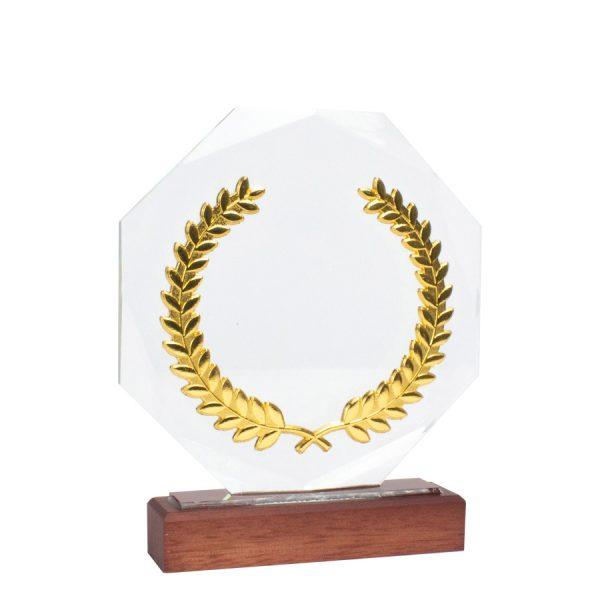 Trofeo Galvano de Madera, Cristal y Acero "Phelps" - Imagen 5