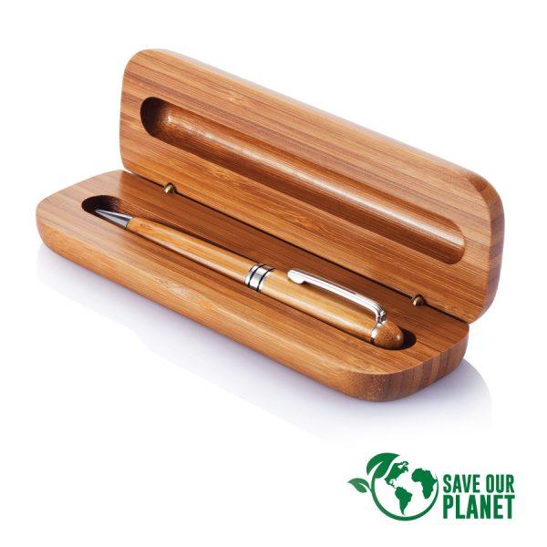 Set Bolígrafo Estuche de Bamboo - Imagen 4