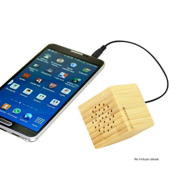 USB Parlante de Bamboo - Imagen 3