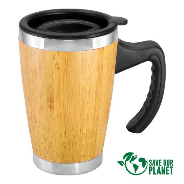Mug de Bamboo con Asa Plástica 400cc - Imagen 3