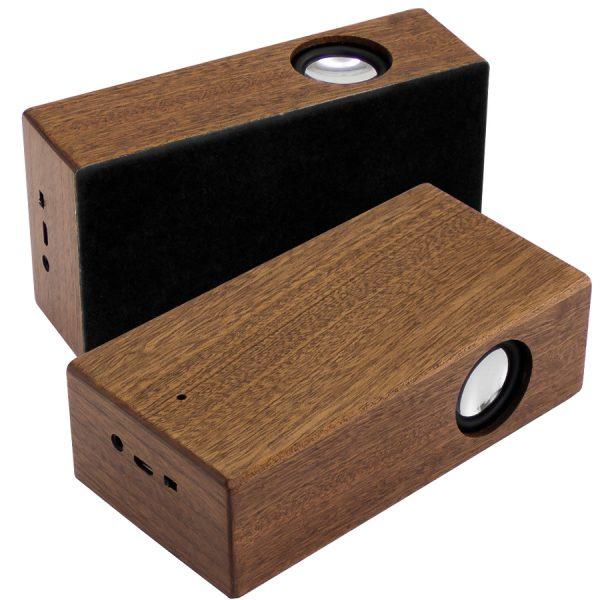 Parlante Grande Inducción Madera Nogal - Imagen 3
