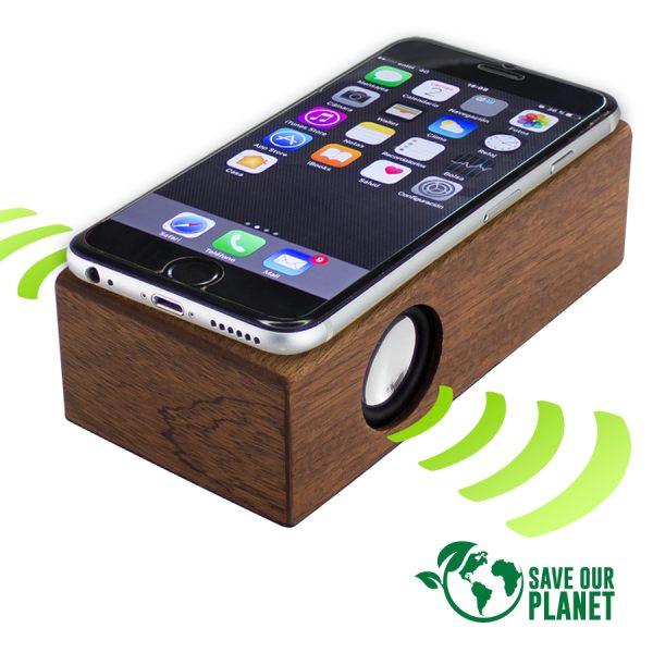Parlante Grande Inducción Madera Nogal - Imagen 6