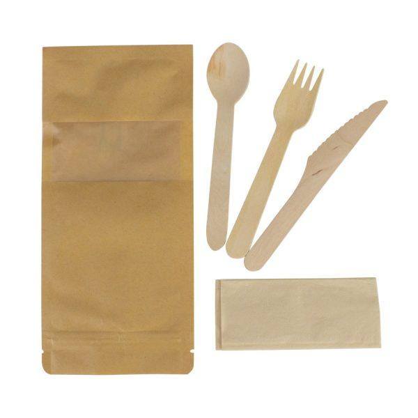 Set de cubiertos Sustentable bolsa ZIP - Imagen 2