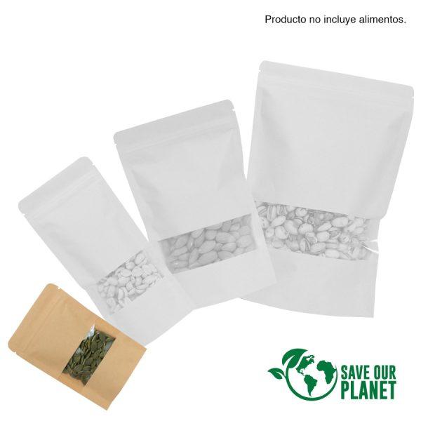 Bolsa doypack 80ml de papel kraft, para Alimentos - Imagen 3