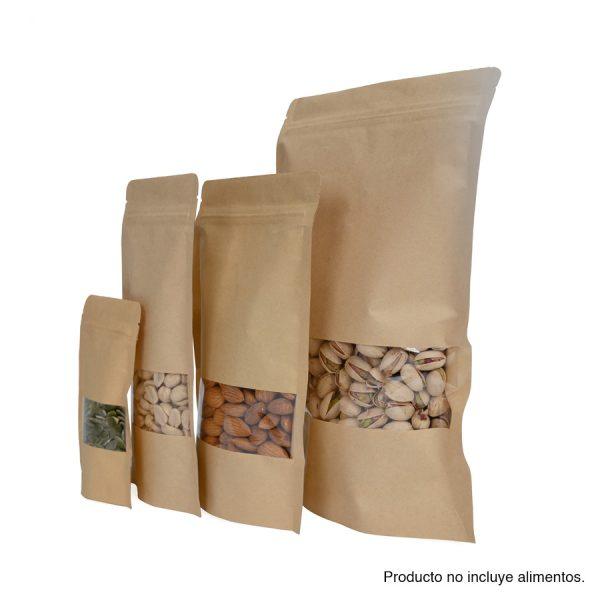 Bolsa doypack 700ml de papel kraft, para Alimentos - Imagen 2