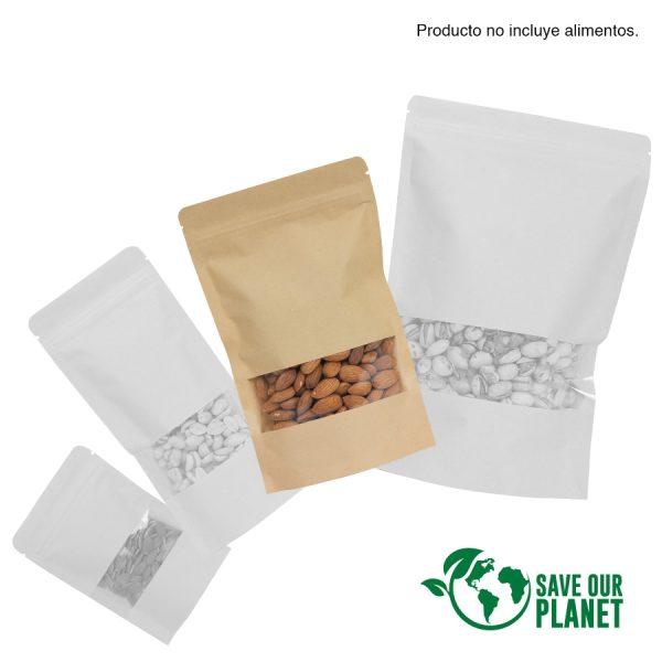 Bolsa doypack 700ml de papel kraft, para Alimentos - Imagen 3