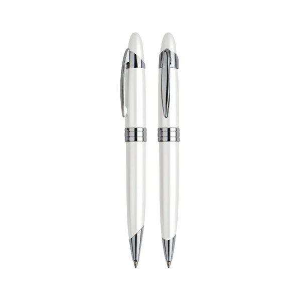 Bolígrafo Metálico White Pearl - Imagen 2