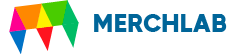 Logo MerchLAB Regalos Corporativos y Merchandising en fondo blanco