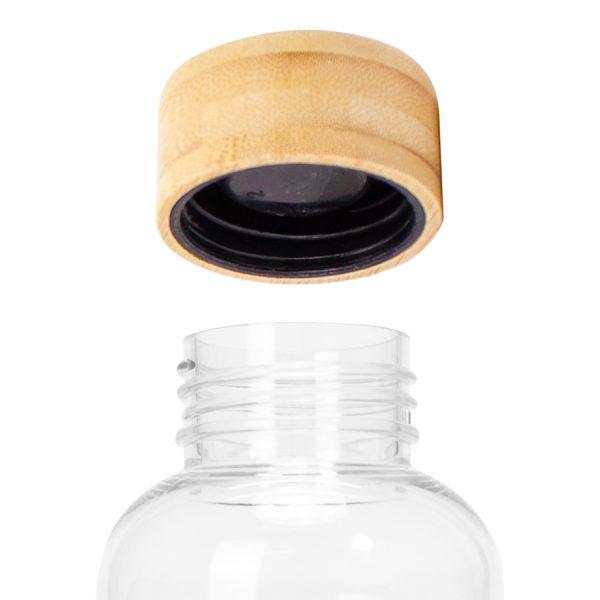 Botella PET tapa bamboo "AINOA" 550cc - Imagen 2