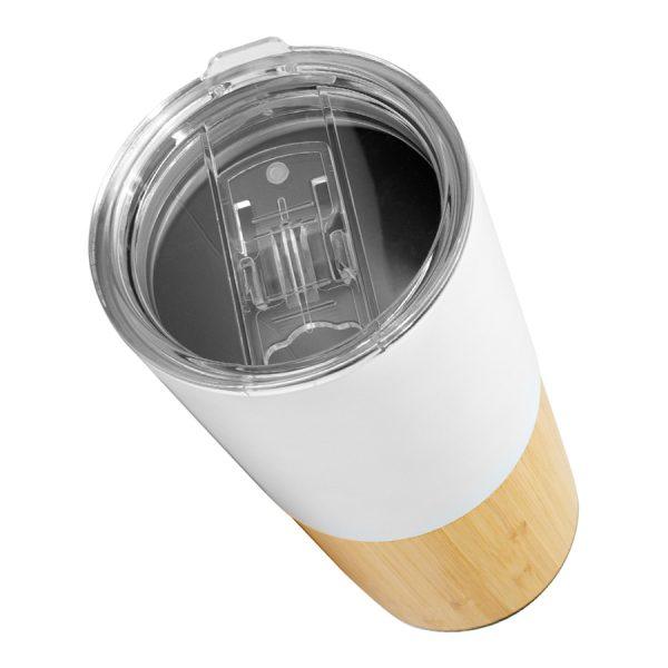 Mug metálico/bamboo "AURUS" 500cc - Imagen 3