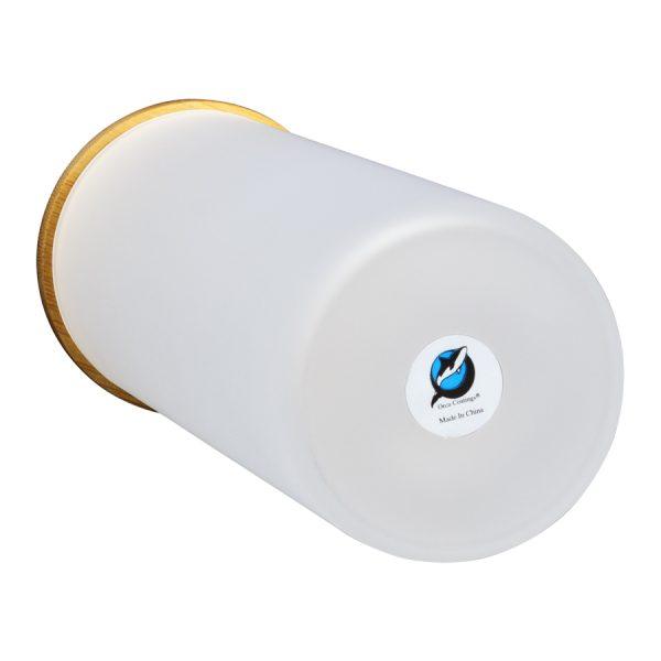 Botella Vidrio Borosilicato Sublimación, tapa Bamboo 500cc - Imagen 3