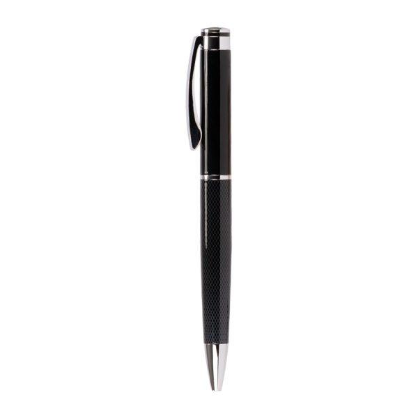 Bolígrafo ejecutivo "DARK" en estuche rígido negro.